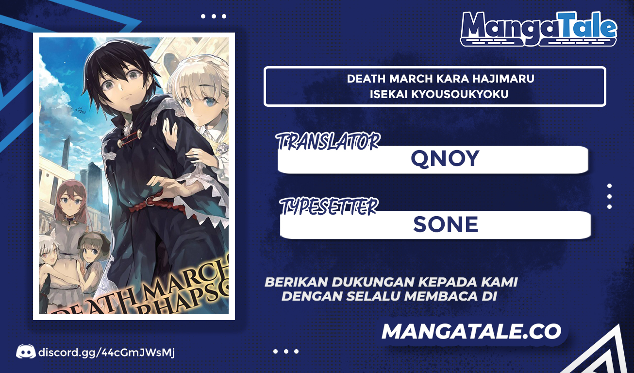 Death March kara Hajimaru Isekai Kyousoukyoku Chapter 95 Bahasa Indonesia