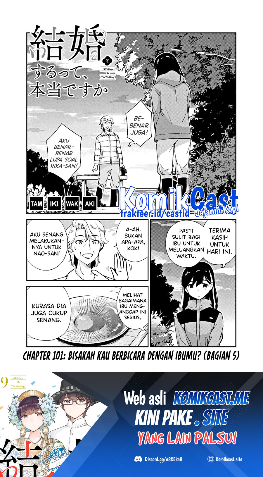 Kekkon Surutte, Hontou Desu Ka? Chapter 101 Bahasa Indonesia