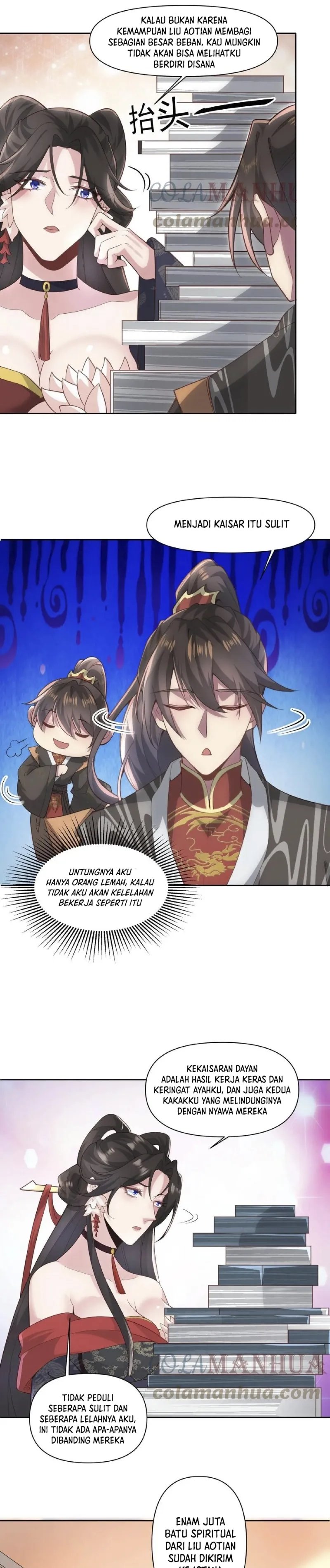 It’s Over! The Queen’s Soft Rice Husband is Actually Invincible Chapter 44 Bahasa Indonesia