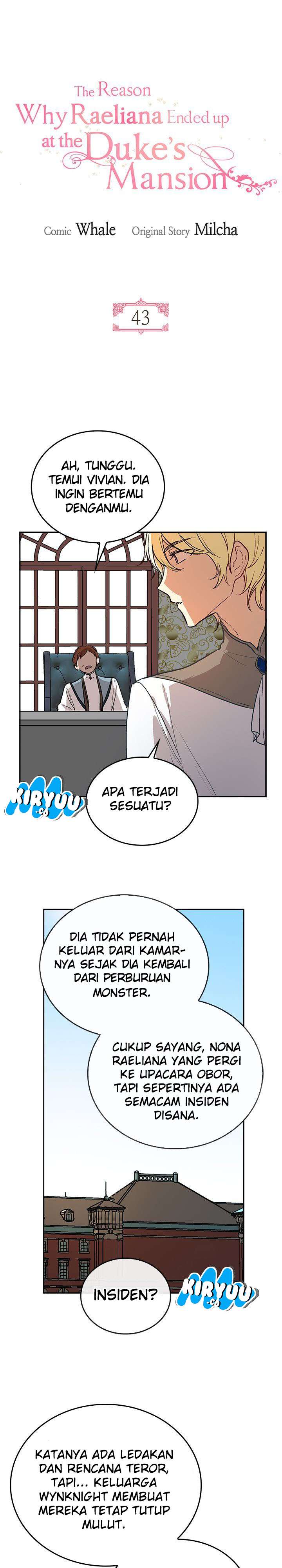 The Reason Why Raeliana Ended Up at the Duke’s Mansion Chapter 43 Bahasa Indonesia