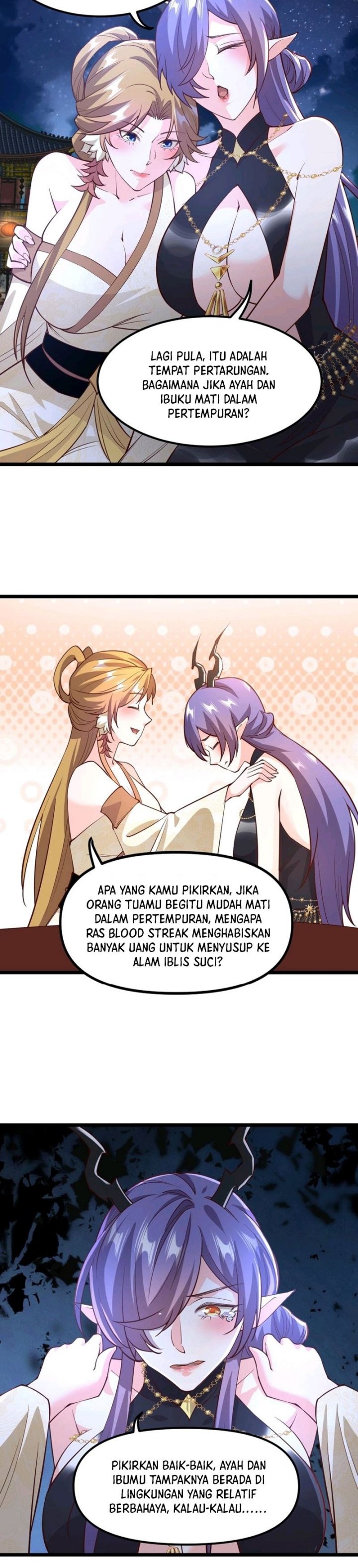 It’s Over! The Queen’s Soft Rice Husband is Actually Invincible Chapter 190 Bahasa Indonesia