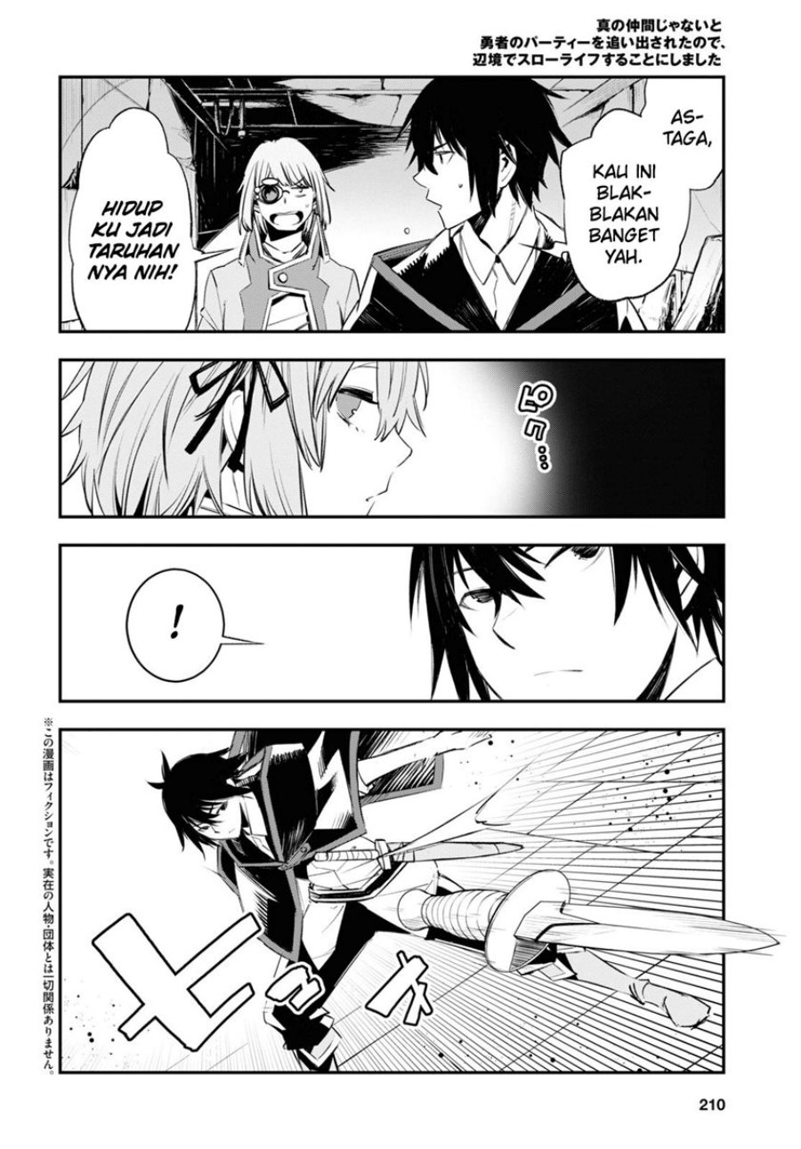 Shin no Nakama janai to Yuusha no Party wo Oidasareta node, Henkyou de Slow Life suru Koto ni shimashita Chapter 57 Bahasa Indonesia