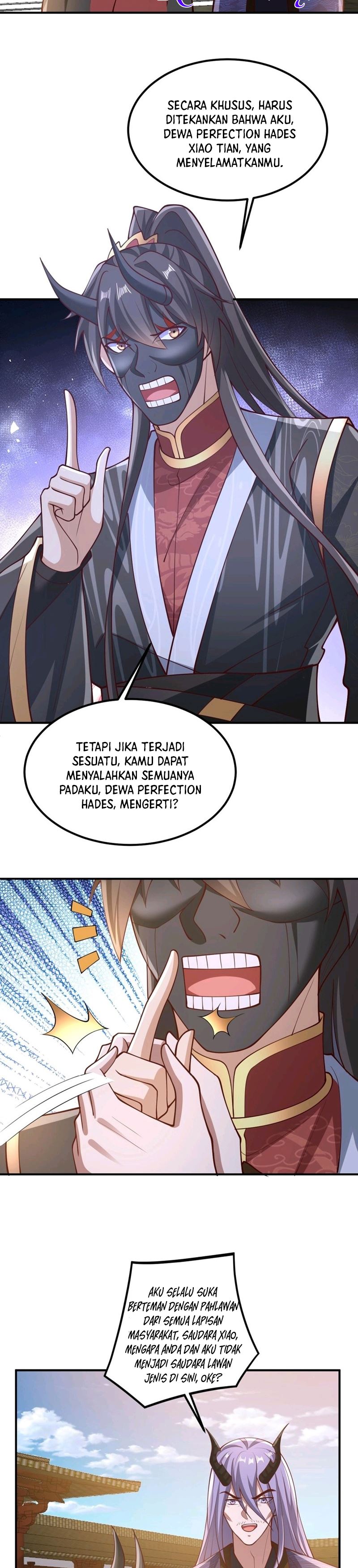 It’s Over! The Queen’s Soft Rice Husband is Actually Invincible Chapter 203 Bahasa Indonesia