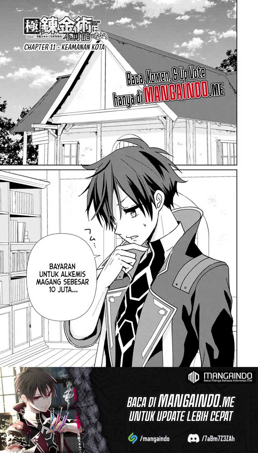 Kiwameta Renkinjutsu ni, Fukanou wa nai. – Bannou Skill de Isekai Musou Chapter 11 Bahasa Indonesia