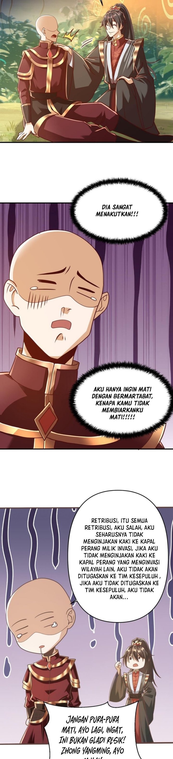 It’s Over! The Queen’s Soft Rice Husband is Actually Invincible Chapter 167 Bahasa Indonesia