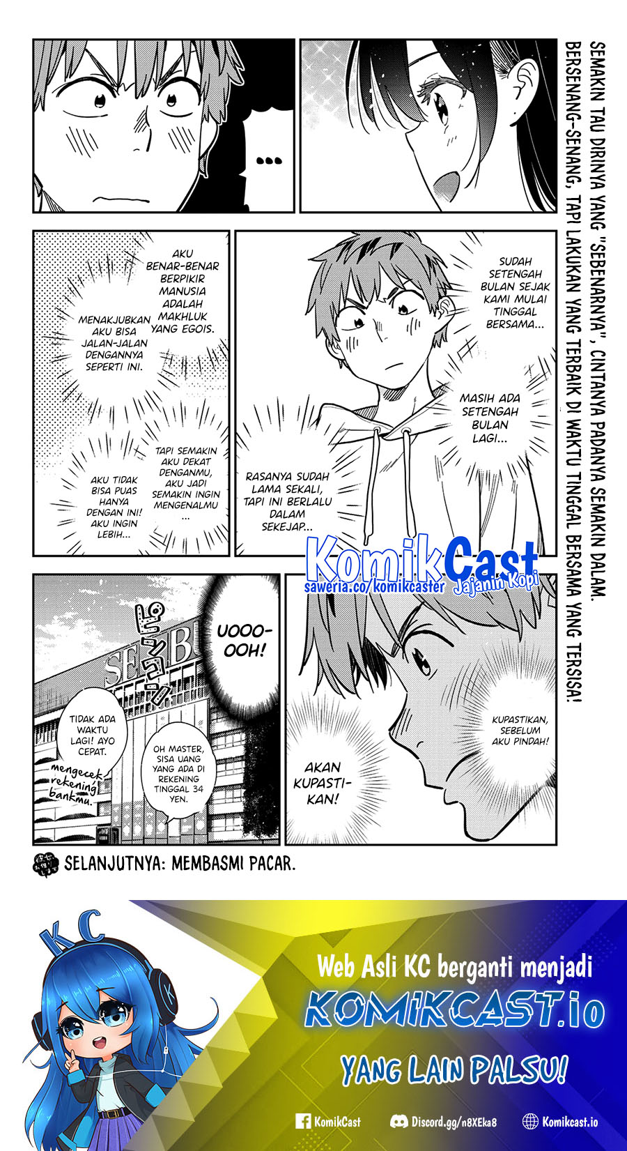 Kanojo, Okarishimasu Chapter 280 Bahasa Indonesia