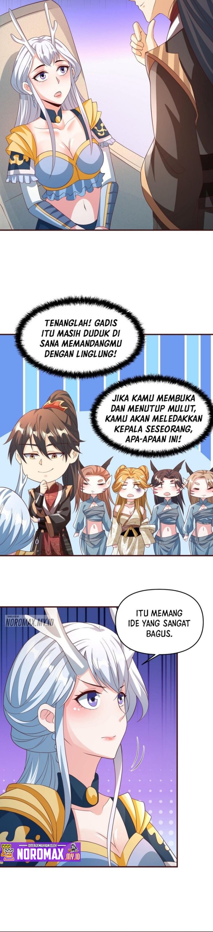 It’s Over! The Queen’s Soft Rice Husband is Actually Invincible Chapter 158 Bahasa Indonesia