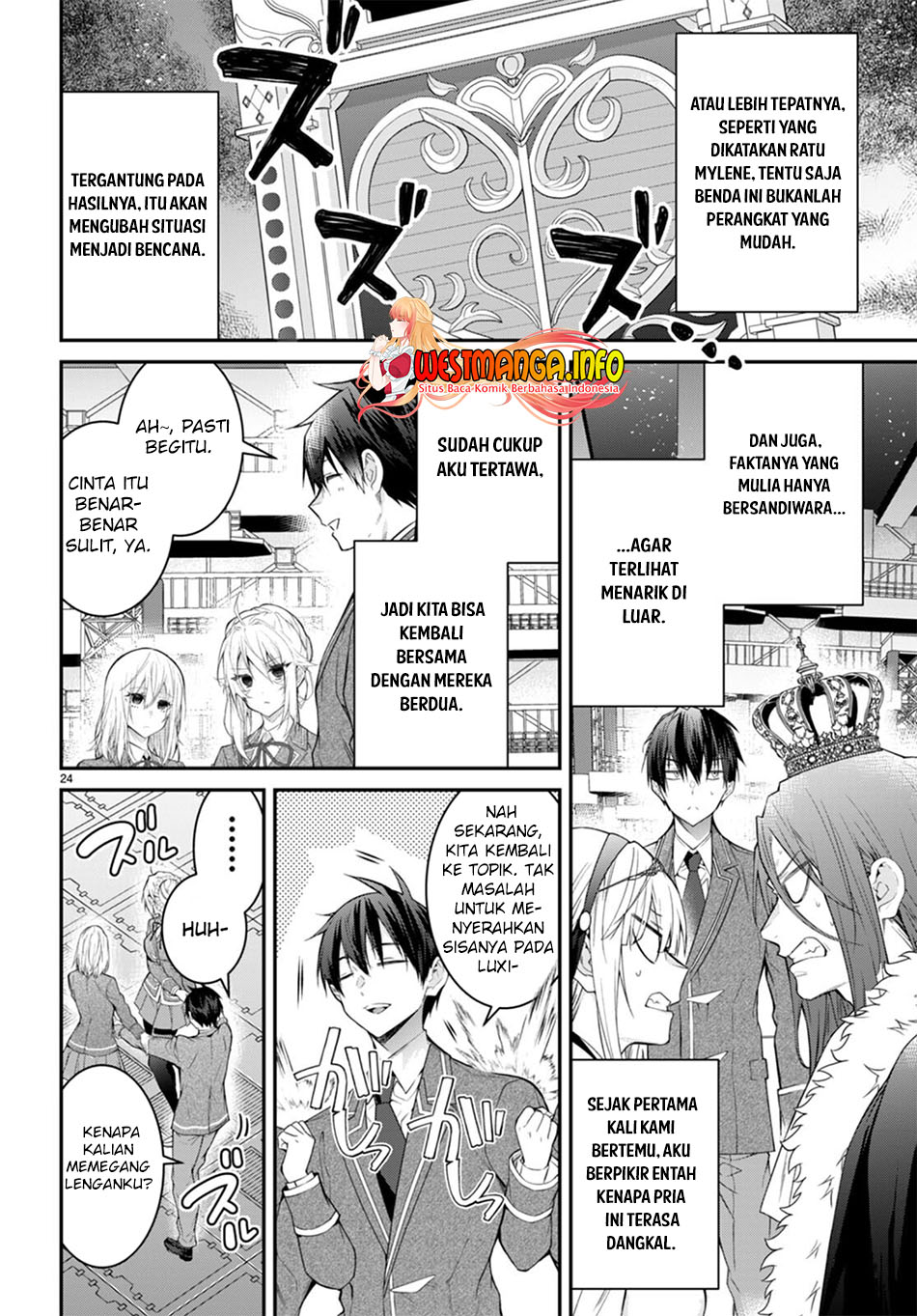 Otome Game Sekai wa Mob ni Kibishii Sekai Desu Chapter 54 Bahasa Indonesia