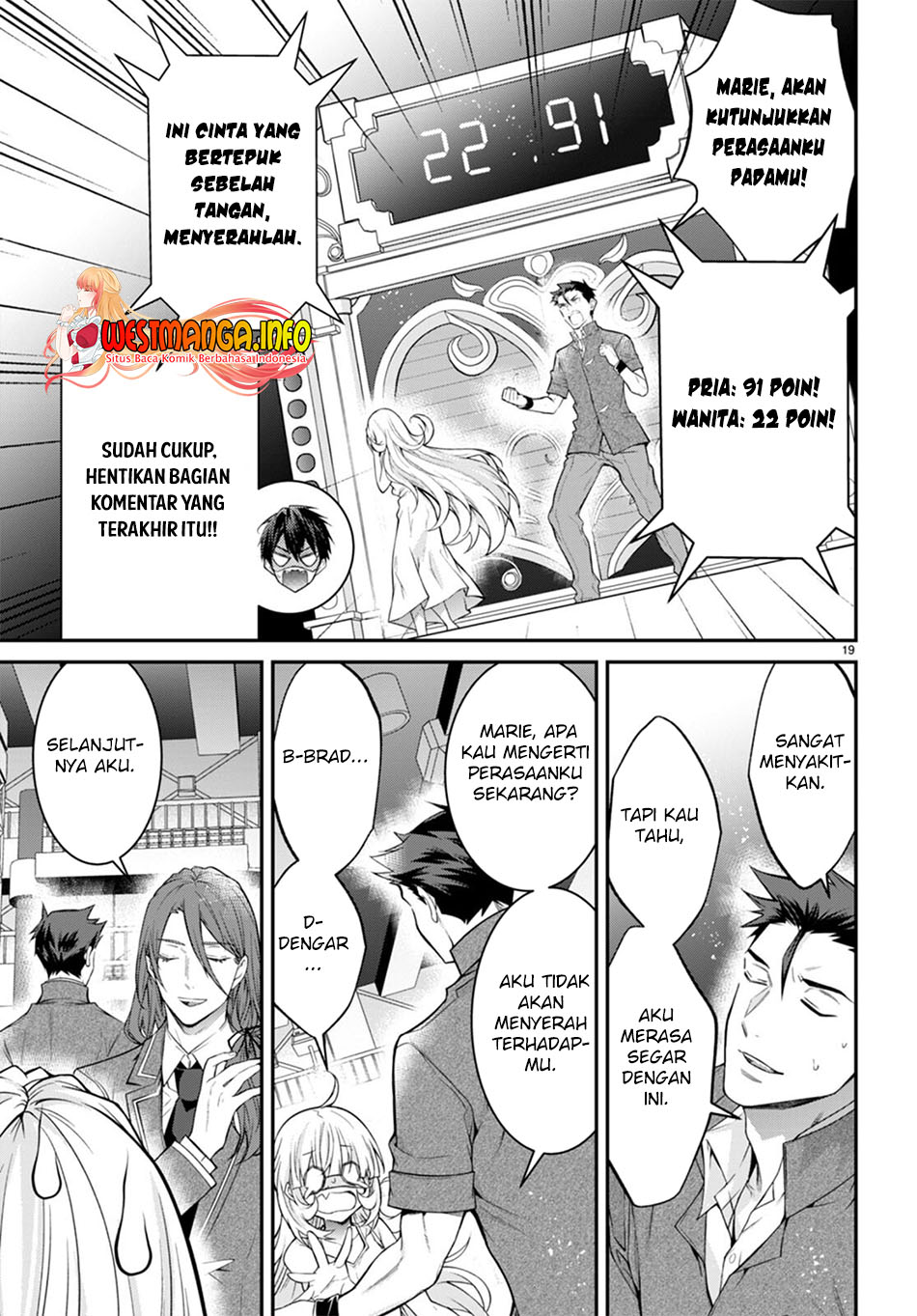 Otome Game Sekai wa Mob ni Kibishii Sekai Desu Chapter 54 Bahasa Indonesia