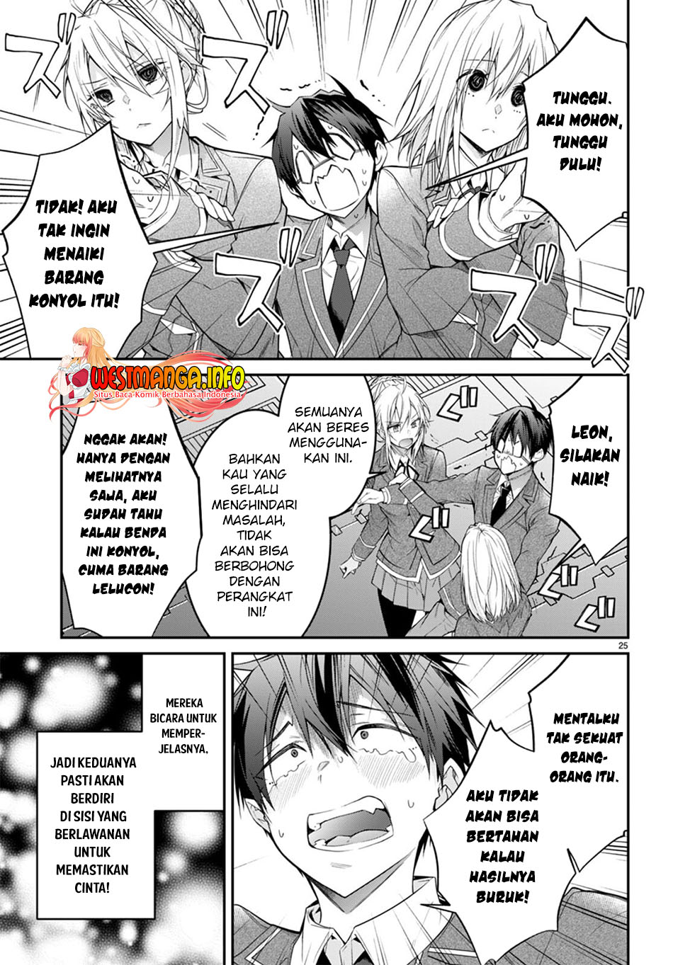 Otome Game Sekai wa Mob ni Kibishii Sekai Desu Chapter 54 Bahasa Indonesia