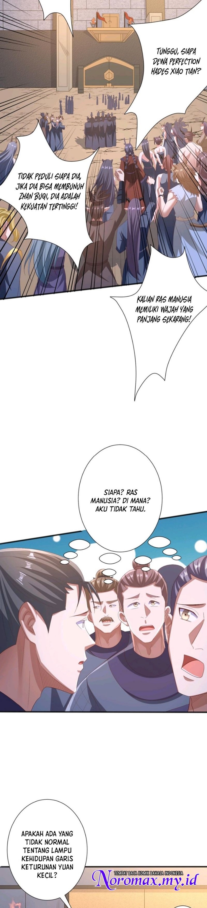 It’s Over! The Queen’s Soft Rice Husband is Actually Invincible Chapter 205 Bahasa Indonesia