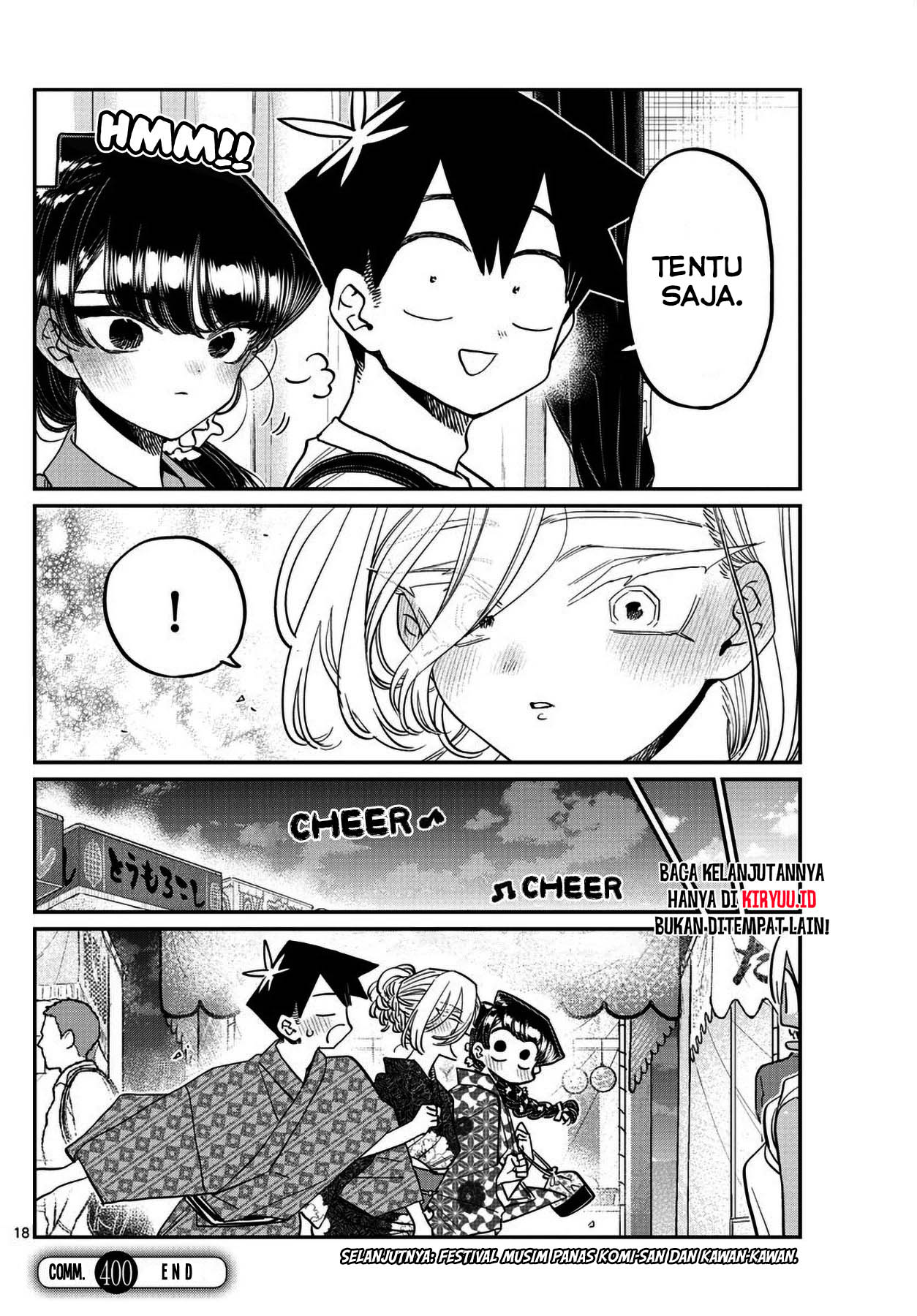 Komi-san wa Komyushou Desu. Chapter 400 Bahasa Indonesia