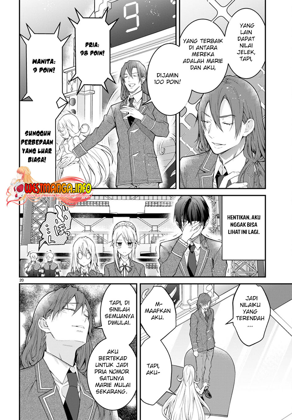 Otome Game Sekai wa Mob ni Kibishii Sekai Desu Chapter 54 Bahasa Indonesia