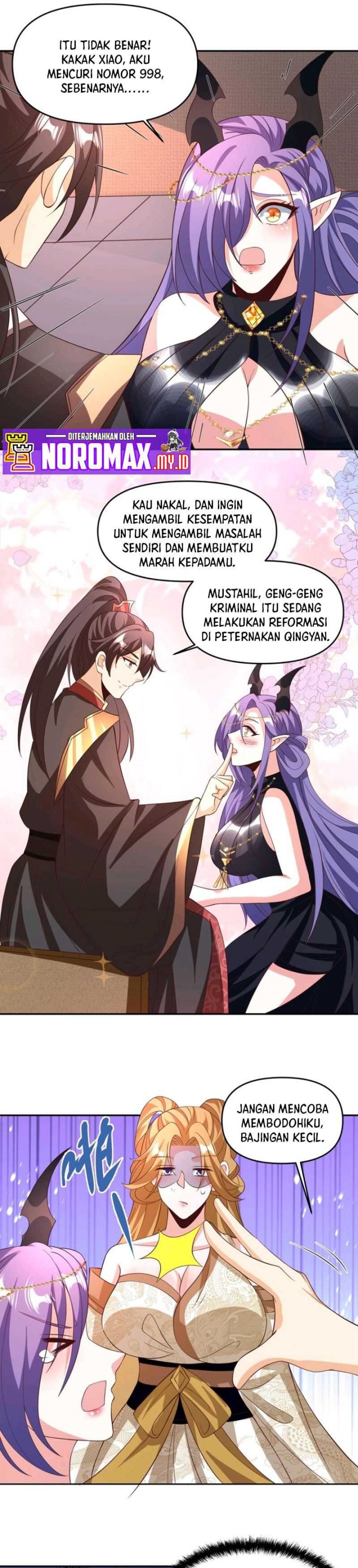 It’s Over! The Queen’s Soft Rice Husband is Actually Invincible Chapter 187 Bahasa Indonesia