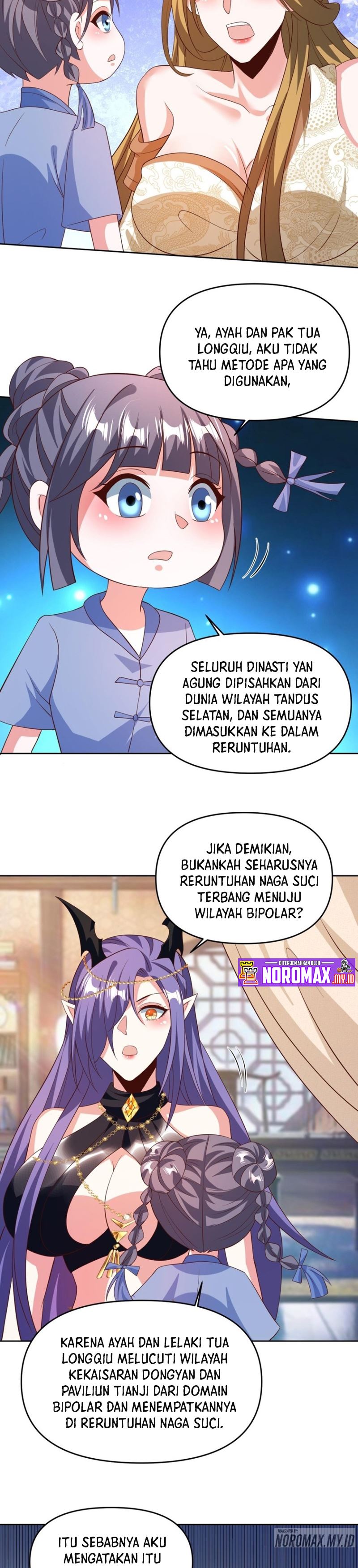 It’s Over! The Queen’s Soft Rice Husband is Actually Invincible Chapter 150 Bahasa Indonesia