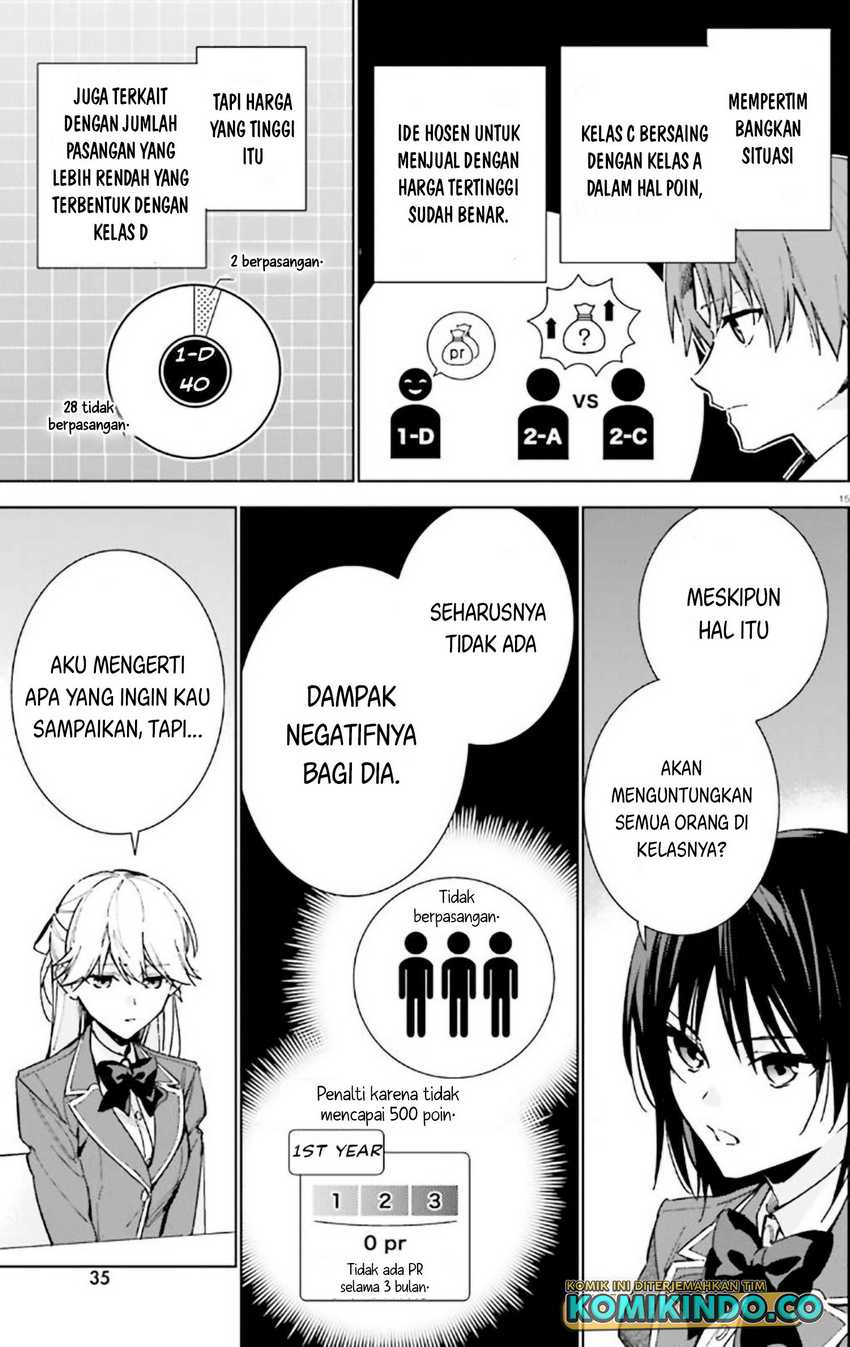 Youkoso Jitsuryoku Shijou Shugi no Kyoushitsu e: 2-nensei-hen Chapter 09 Bahasa Indonesia