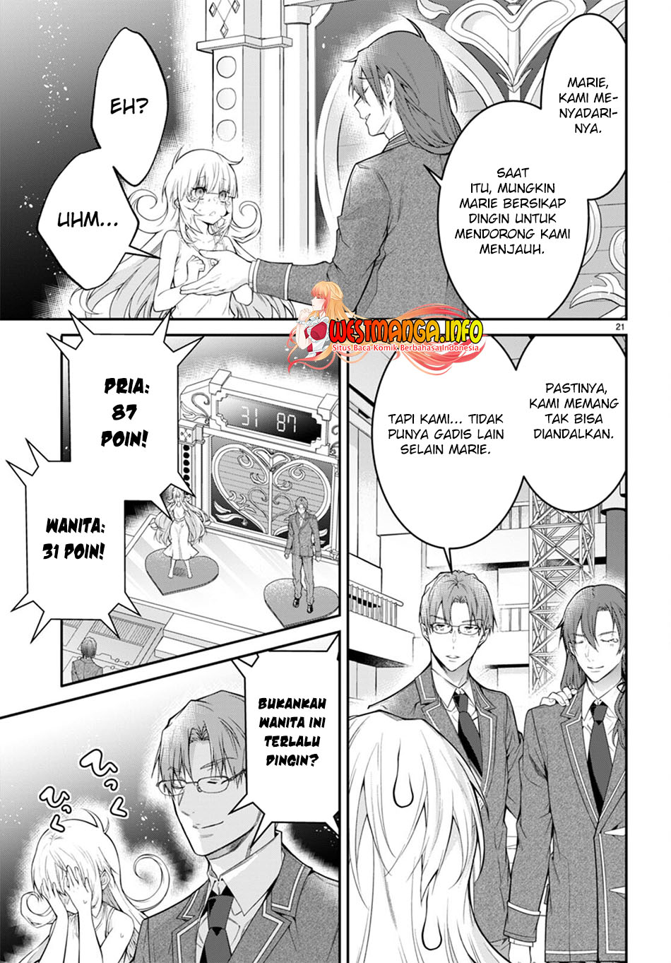 Otome Game Sekai wa Mob ni Kibishii Sekai Desu Chapter 54 Bahasa Indonesia