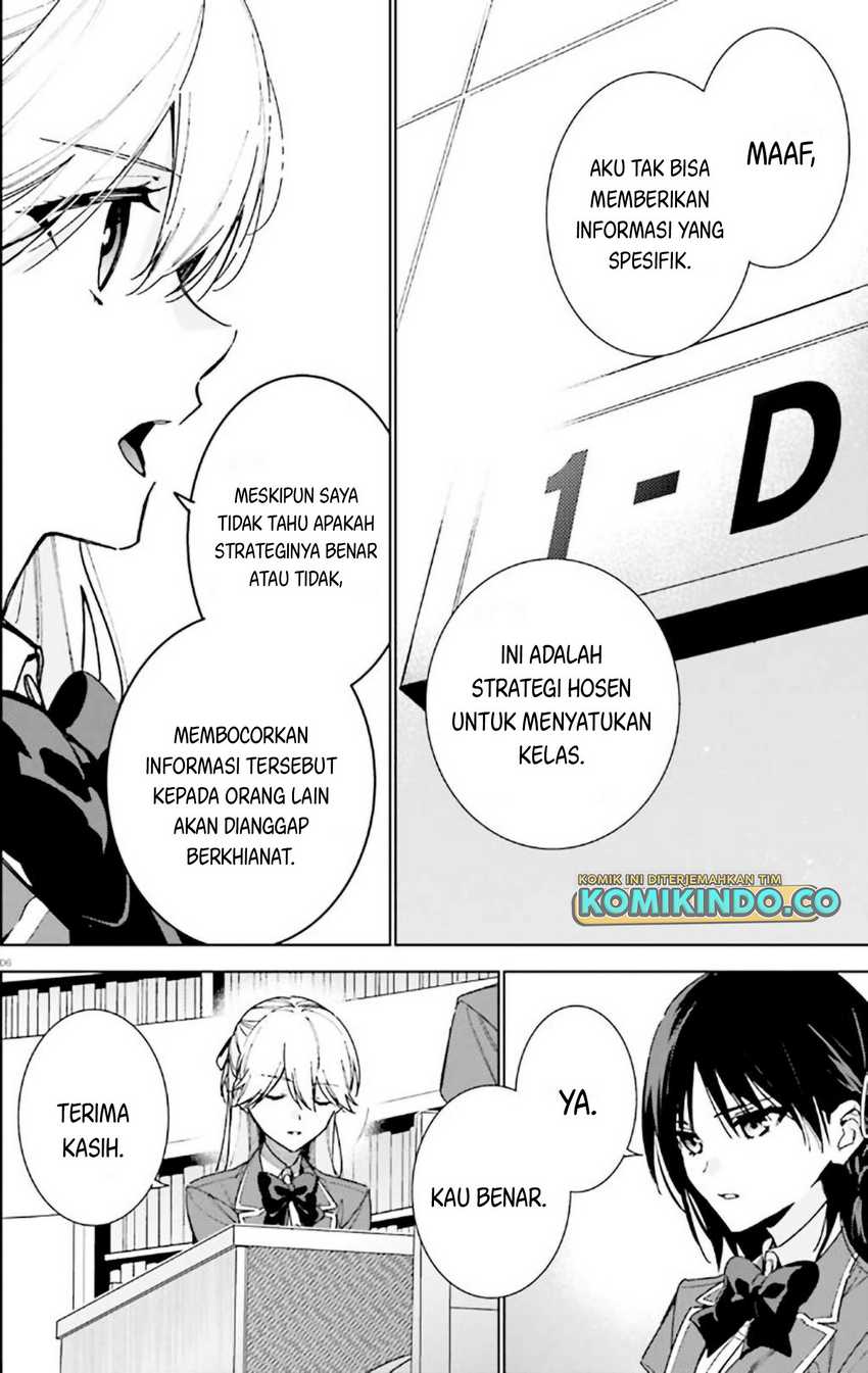 Youkoso Jitsuryoku Shijou Shugi no Kyoushitsu e: 2-nensei-hen Chapter 09 Bahasa Indonesia