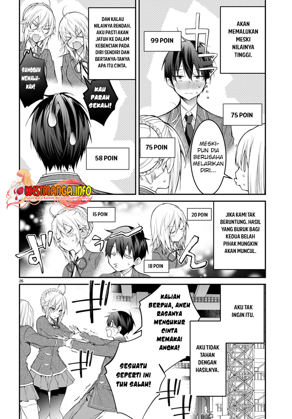 Otome Game Sekai wa Mob ni Kibishii Sekai Desu Chapter 54 Bahasa Indonesia