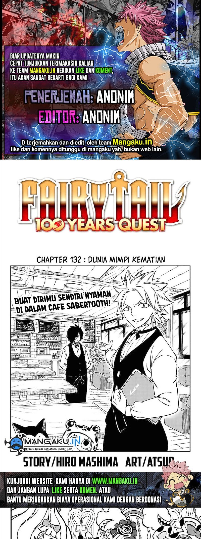 Fairy Tail: 100 Years Quest Chapter 132 Bahasa Indonesia