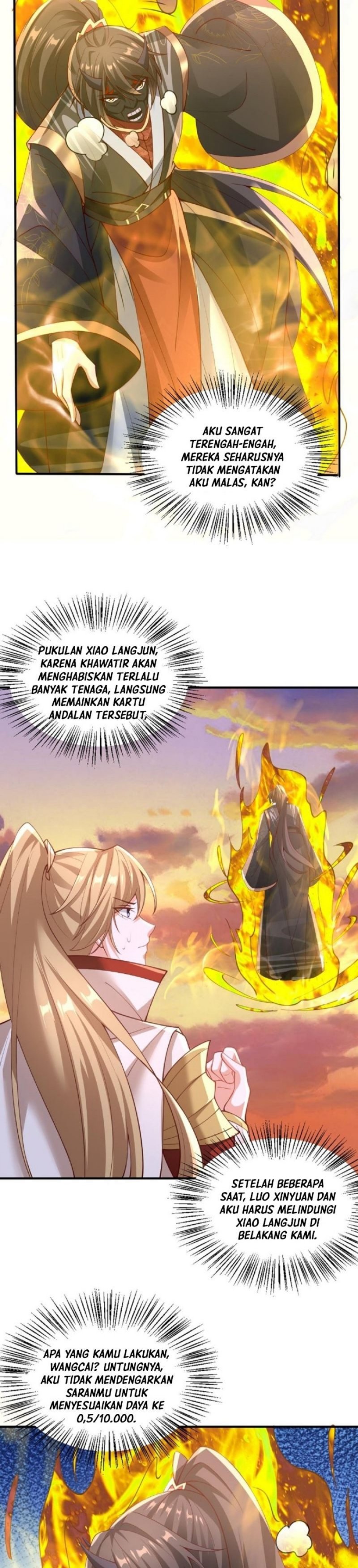 It’s Over! The Queen’s Soft Rice Husband is Actually Invincible Chapter 129 Bahasa Indonesia