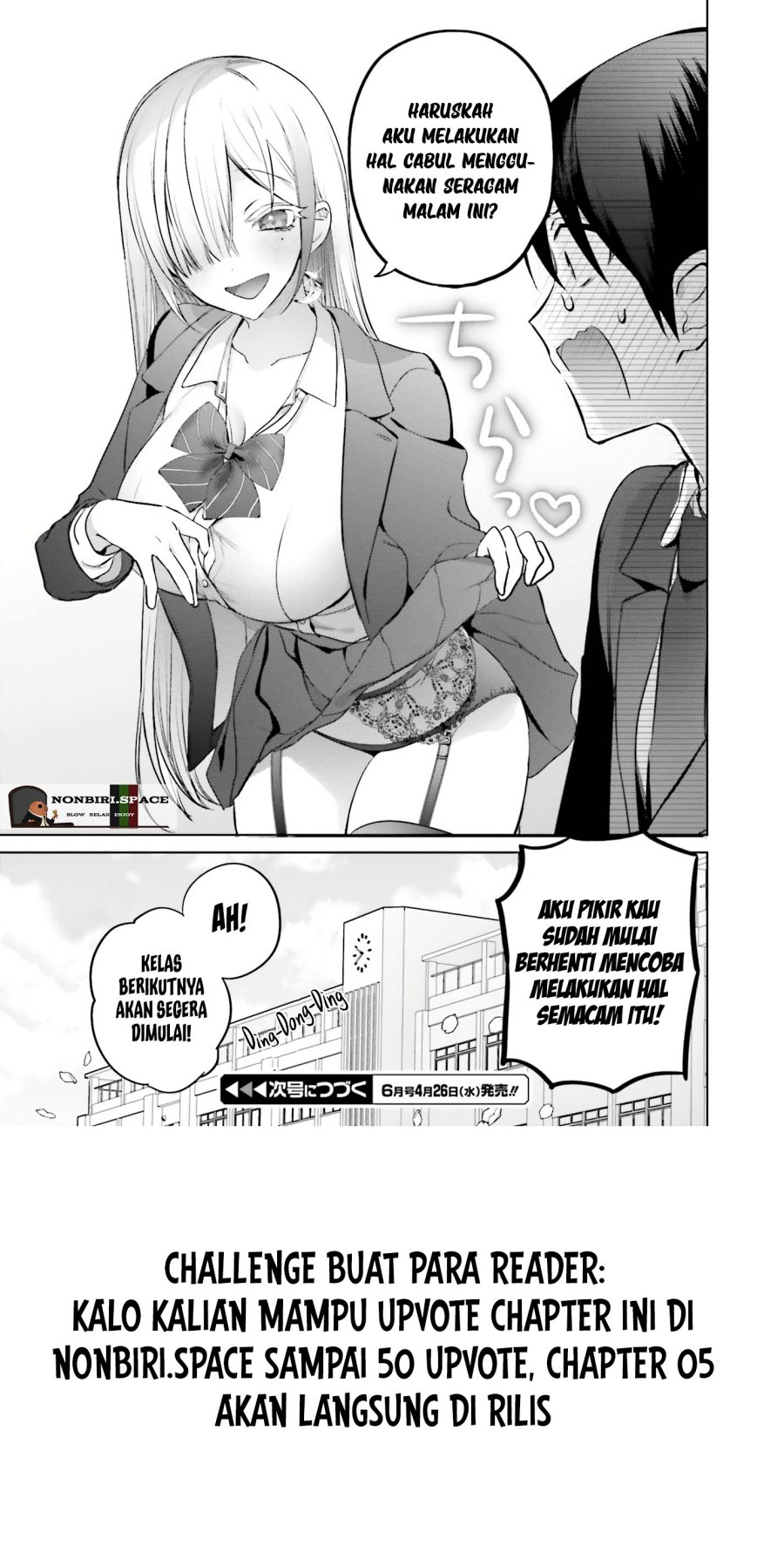 Boku to Kimi (Gyaru) ga Fuufu ni Naru Made Chapter 04 Bahasa Indonesia