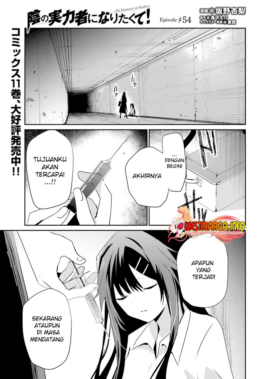 Kage no Jitsuryokusha ni Naritakute Chapter 54 Bahasa Indonesia