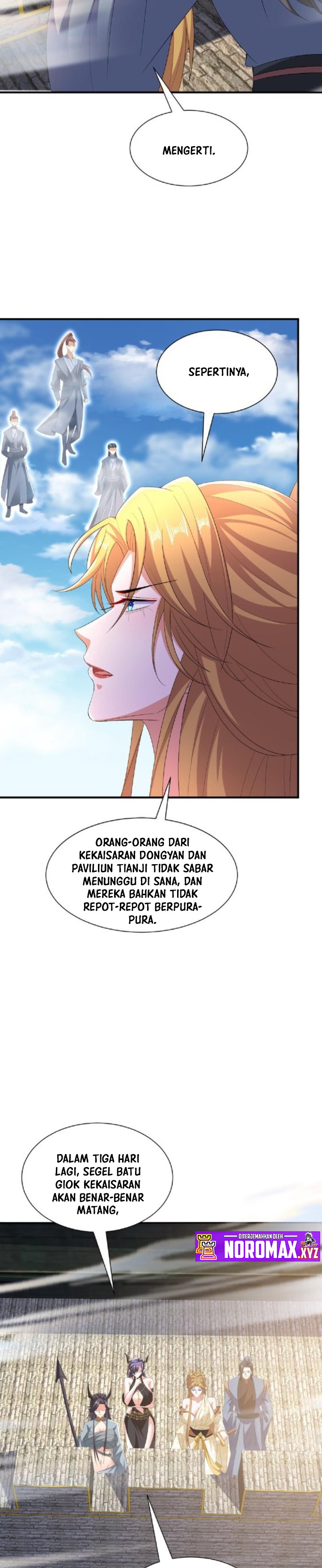 It’s Over! The Queen’s Soft Rice Husband is Actually Invincible Chapter 119 Bahasa Indonesia