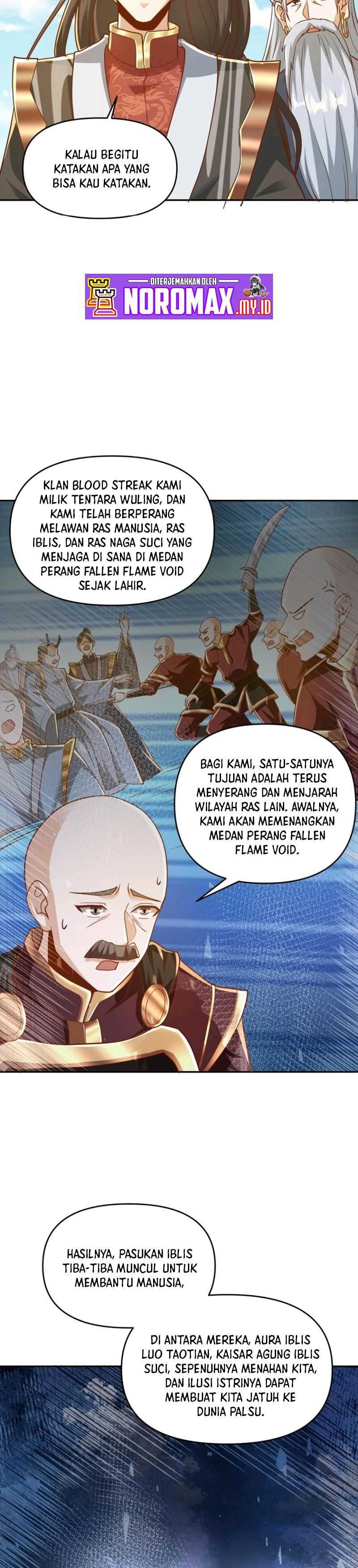 It’s Over! The Queen’s Soft Rice Husband is Actually Invincible Chapter 186 Bahasa Indonesia