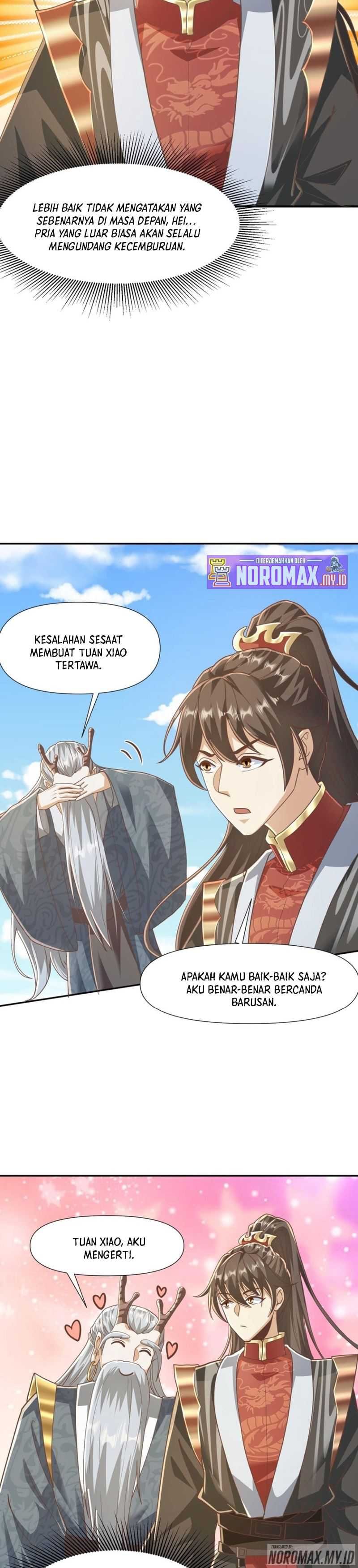 It’s Over! The Queen’s Soft Rice Husband is Actually Invincible Chapter 147 Bahasa Indonesia