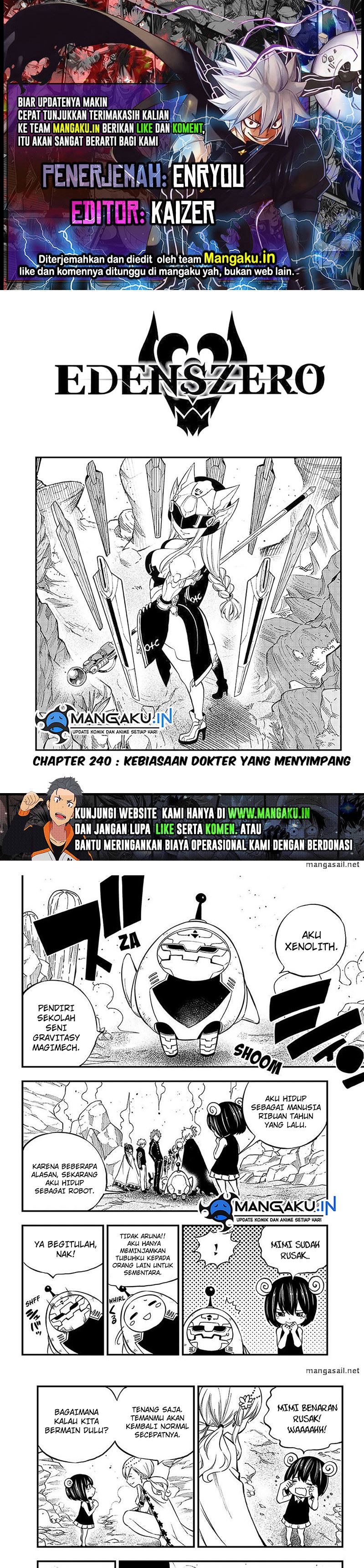 Eden’s Zero Chapter 240 Bahasa Indonesia