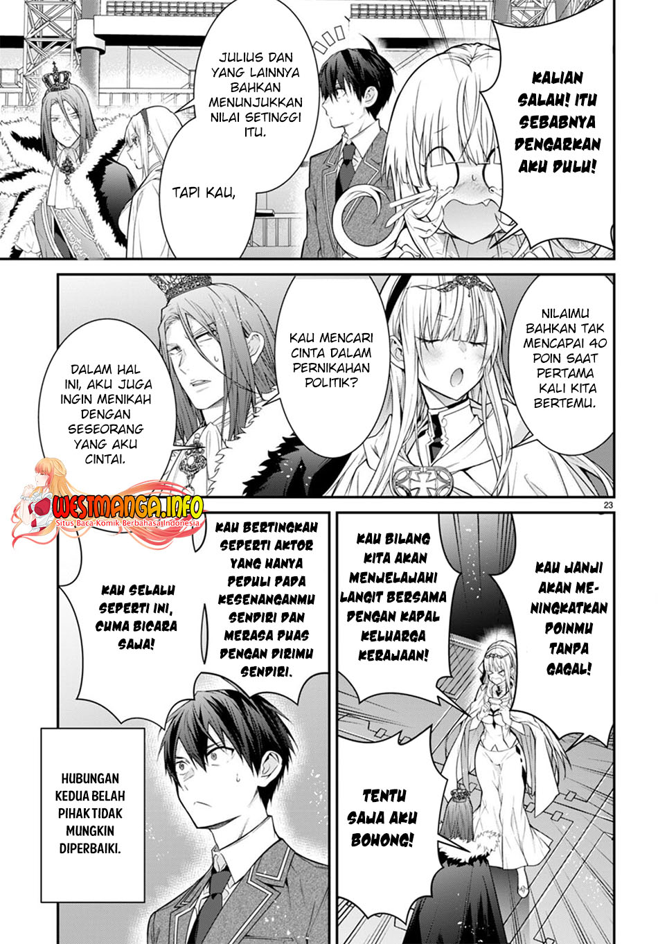 Otome Game Sekai wa Mob ni Kibishii Sekai Desu Chapter 54 Bahasa Indonesia