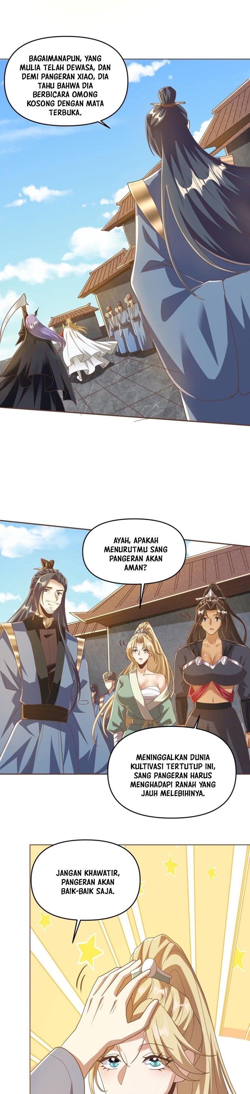 It’s Over! The Queen’s Soft Rice Husband is Actually Invincible Chapter 134 Bahasa Indonesia