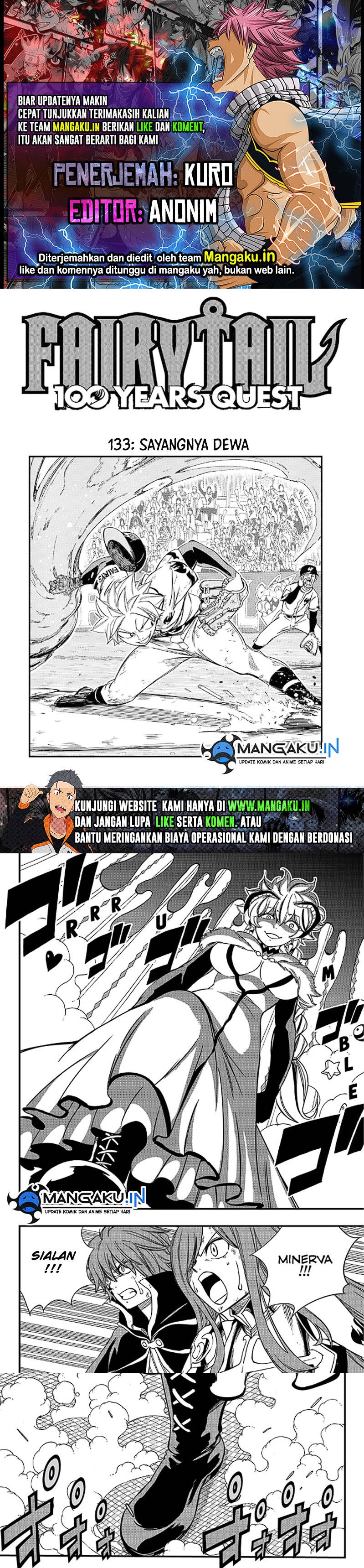 Fairy Tail: 100 Years Quest Chapter 133 Bahasa Indonesia