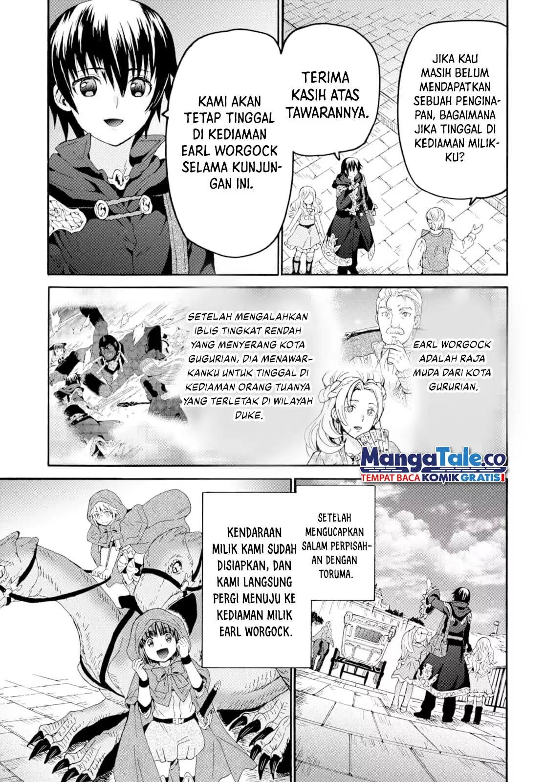 Death March kara Hajimaru Isekai Kyousoukyoku Chapter 96 Bahasa Indonesia