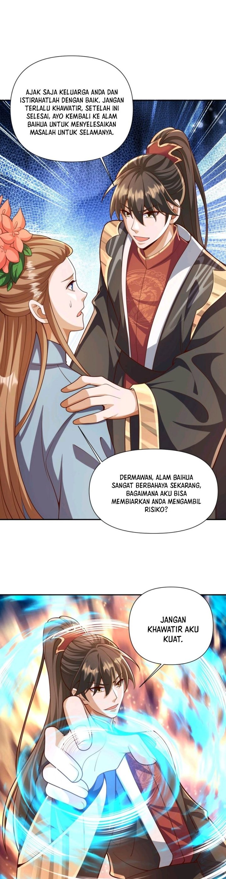 It’s Over! The Queen’s Soft Rice Husband is Actually Invincible Chapter 230 Bahasa Indonesia