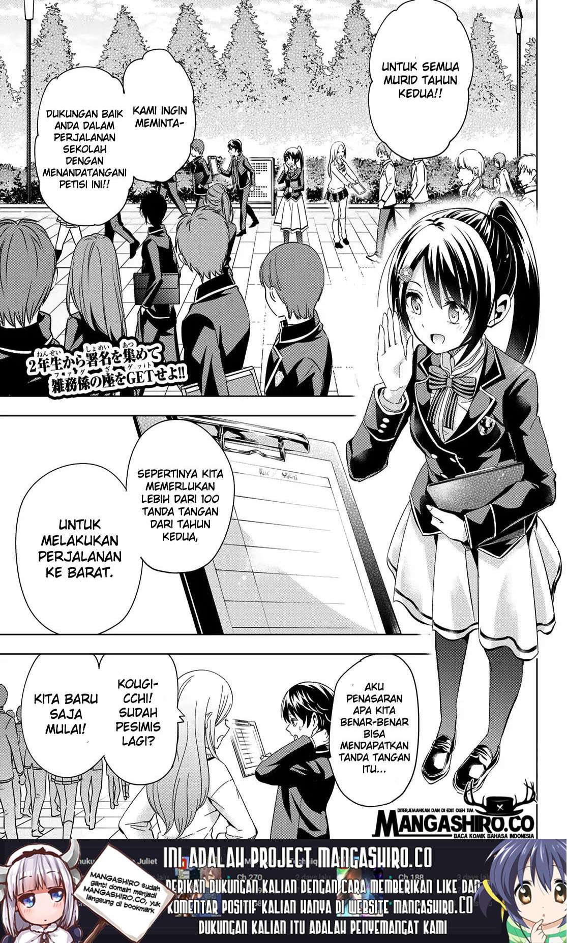 Kishuku Gakkou no Juliet Chapter 100 Bahasa Indonesia