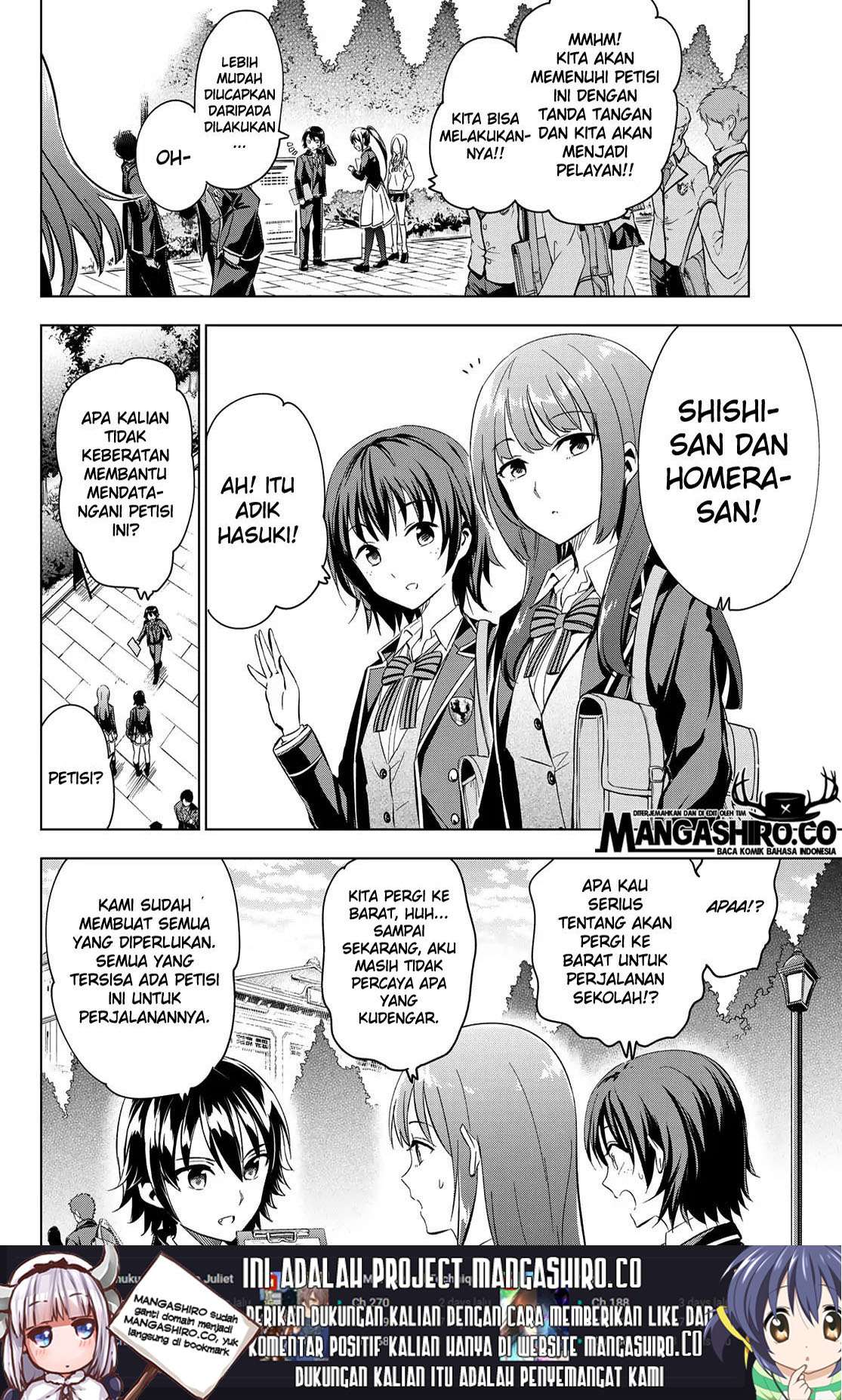 Kishuku Gakkou no Juliet Chapter 100 Bahasa Indonesia