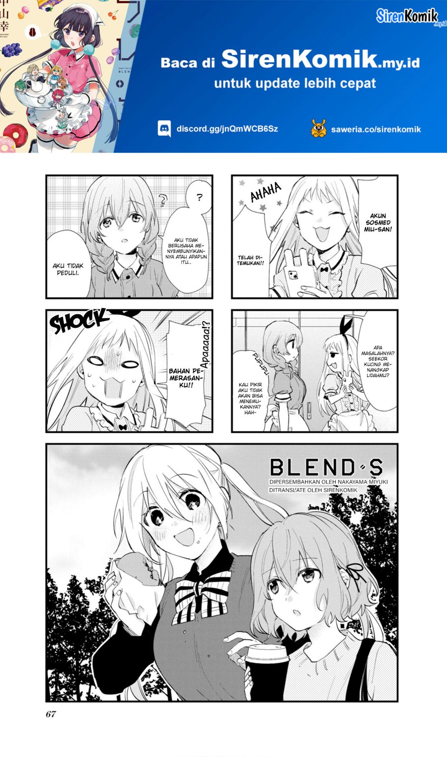 Blend S Chapter 107 Bahasa Indonesia