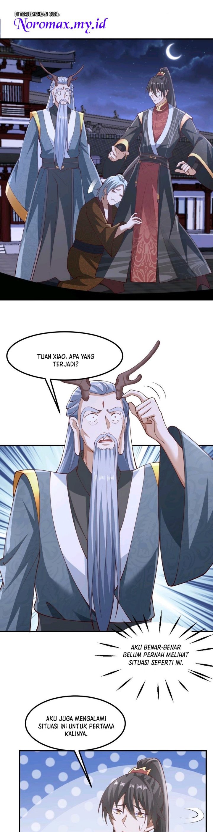 It’s Over! The Queen’s Soft Rice Husband is Actually Invincible Chapter 235 Bahasa Indonesia