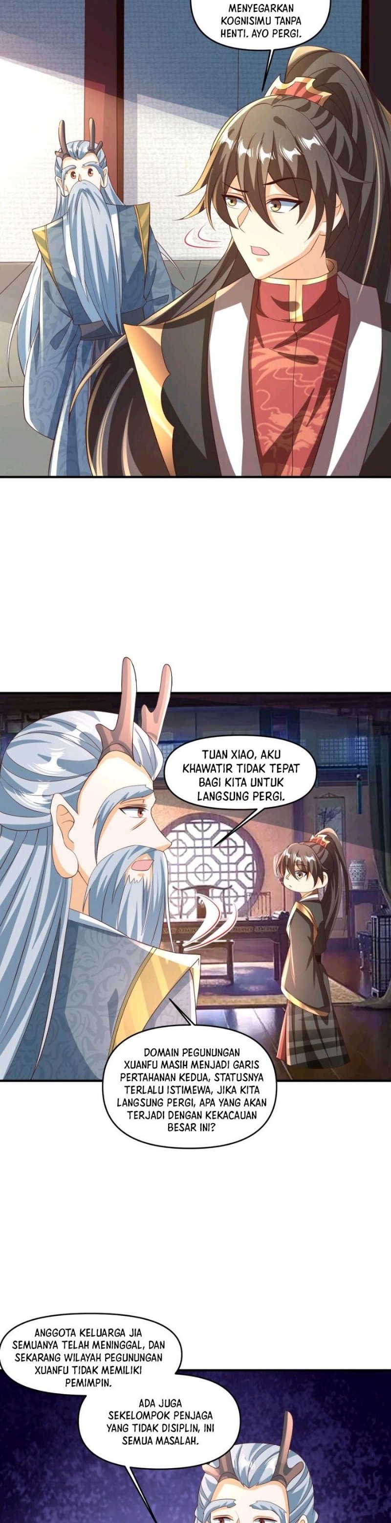 It’s Over! The Queen’s Soft Rice Husband is Actually Invincible Chapter 244 Bahasa Indonesia