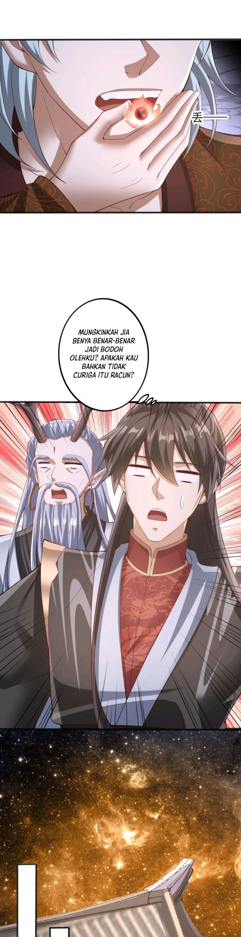 It’s Over! The Queen’s Soft Rice Husband is Actually Invincible Chapter 225 Bahasa Indonesia