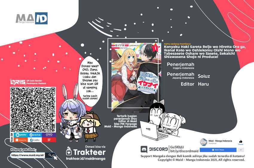 Konyaku Haki Sareta Reijo wo Hirotta Ore ga, Ikenai Koto wo Oshiekomu Oishi Mono wo Tabesasete Oshare wo Sasete, Sekaichi Shiawasena Shojo ni Produce! Chapter 5 Bahasa Indonesia