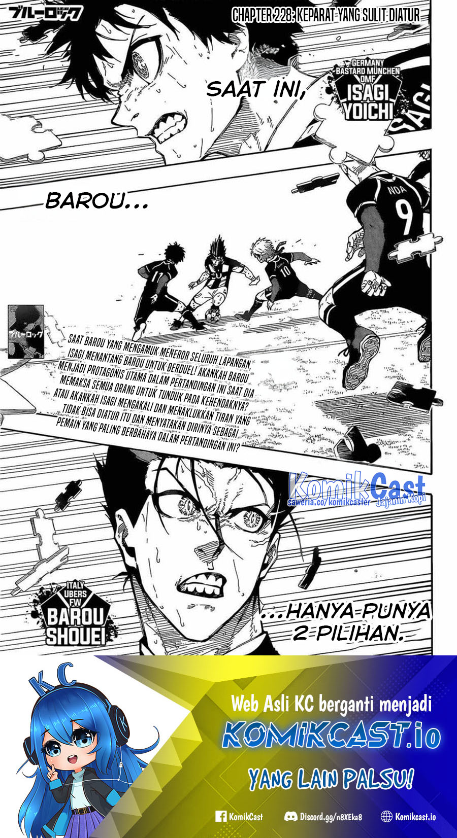 Blue Lock Chapter 228 Bahasa Indonesia