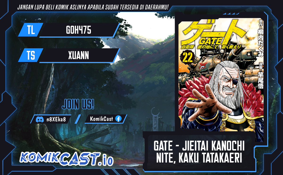 Gate – Jietai Kare no Chi nite, Kaku Tatakeri Chapter 124 Bahasa Indonesia