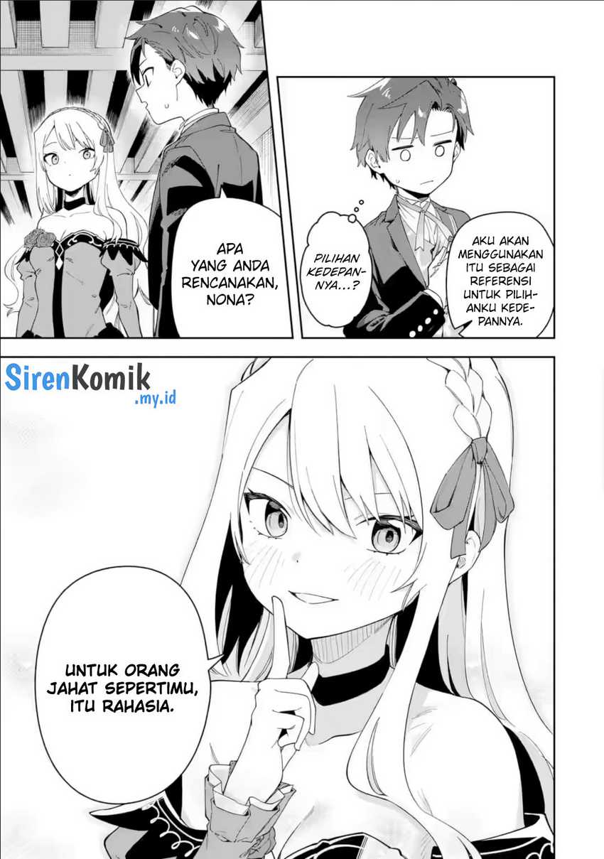 Akuyaku Reijou no Shitsuji-sama: Hametsu Flag wa Ore ga Tsubusasete itadakimasu Chapter 34 End Bahasa Indonesia