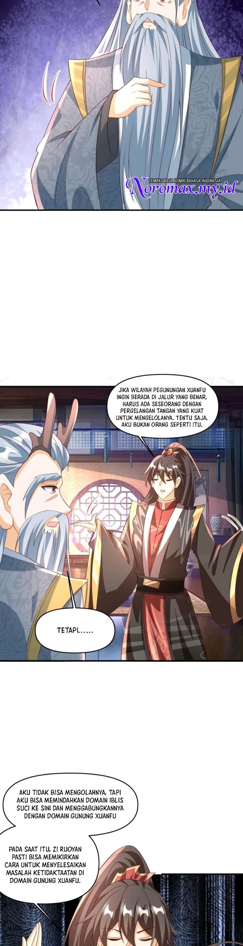 It’s Over! The Queen’s Soft Rice Husband is Actually Invincible Chapter 244 Bahasa Indonesia