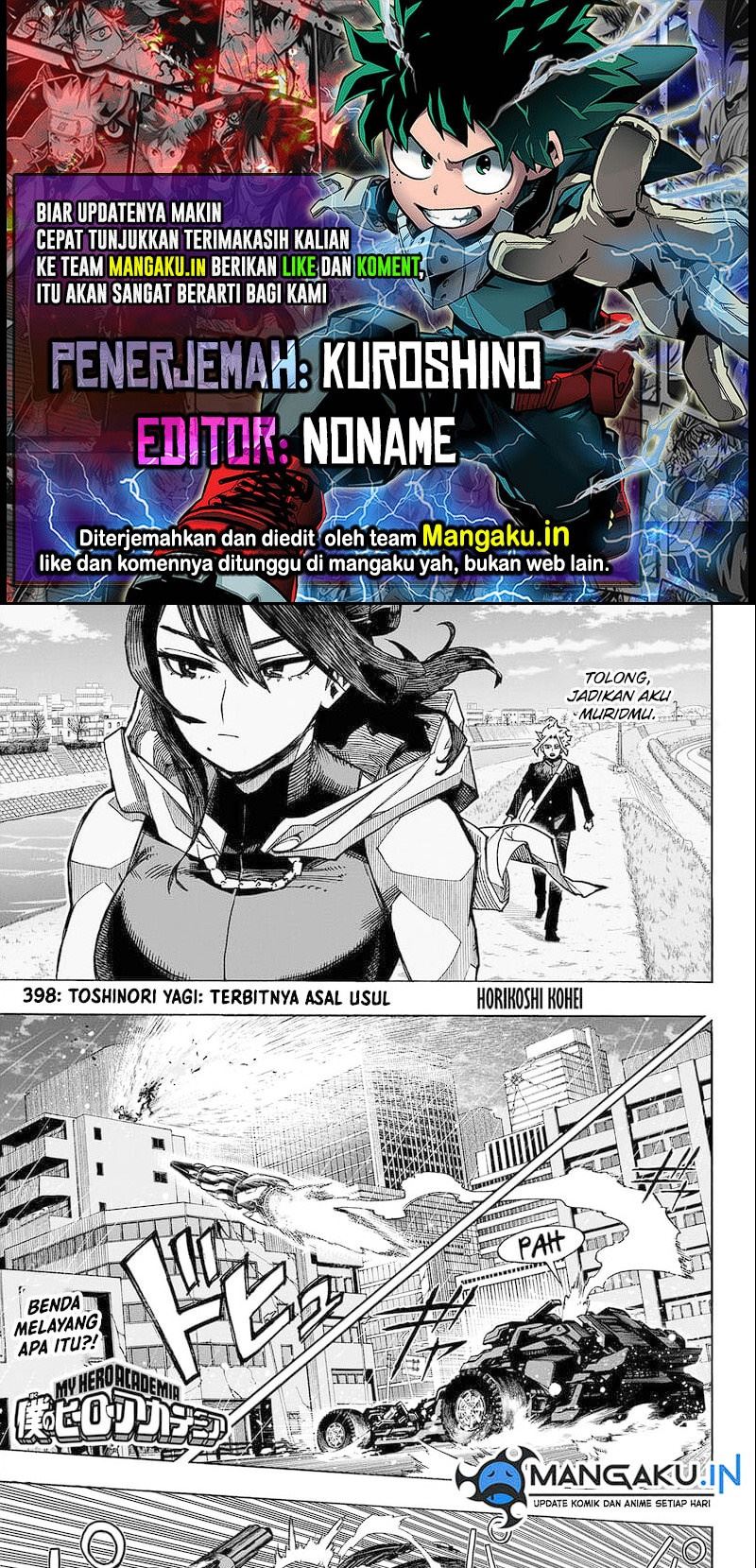 Boku no Hero Academia Chapter 398 Bahasa Indonesia