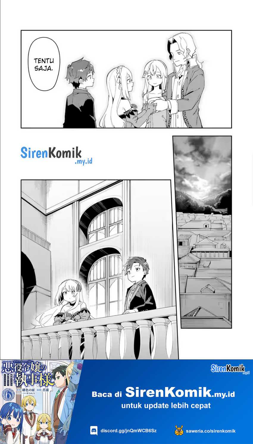 Akuyaku Reijou no Shitsuji-sama: Hametsu Flag wa Ore ga Tsubusasete itadakimasu Chapter 34 End Bahasa Indonesia