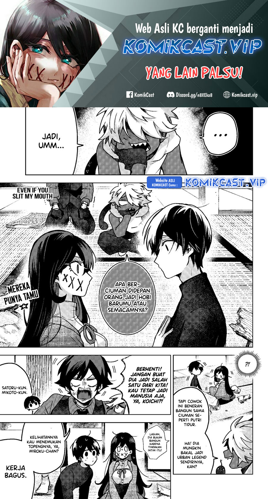 Kuchi ga Saketemo Kimi ni wa Chapter 69 Bahasa Indonesia